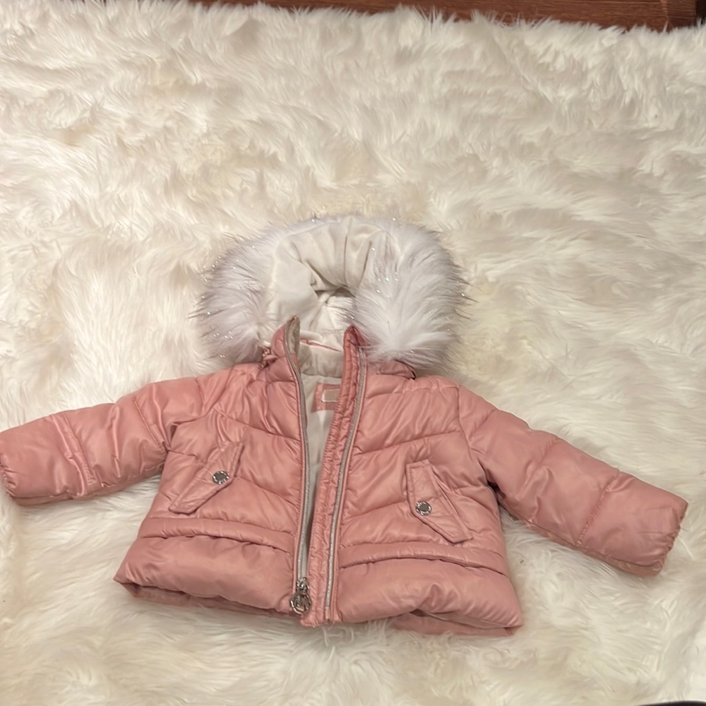 Michael Kors baby girl size 12 months jacket like new only worn a few times